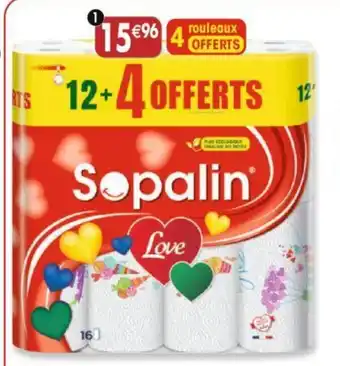 Maximo 12 rouleaux d'essuie-tout décorés Love offre