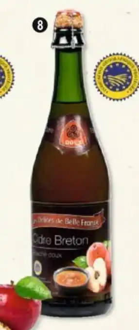 Maximo Cidre Breton bouché doux 2° IGP. Les Délices de Belle France - 75c offre