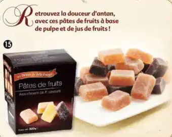 Assortiment de pâtes de fruits. aux 6 saveurs