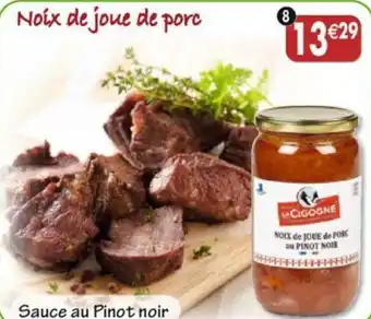 Maximo Noix de joue de porc au Pinot noir ..13,29 Produits de la Cigogne 2 personnes - 750g offre