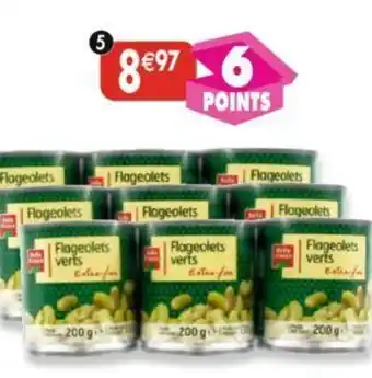 Maximo Lot de 3 x 3 boîtes 1/4. de flageolets verts extra-fins Belle France - 9x130g offre
