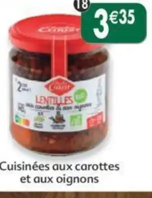 Maximo Lentilles cuisinées aux carottes et aux oignons offre