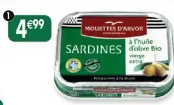 Maximo Sardines à l'huile d'olive Bio4,99 vierge extra offre