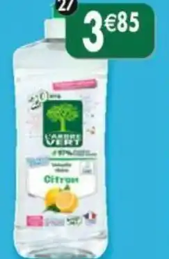 Maximo | Liquide vaisselle mains citron - 13,85 L'Arbre Vert - 750ml offre