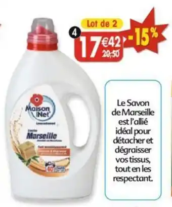 Maximo Lot de 2 lessives. au savon de Marseille offre