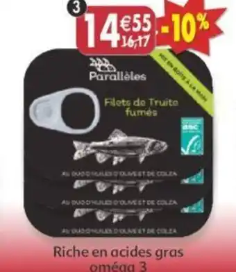 Maximo Lot de 3 boîtes de filets... de truite fumés offre