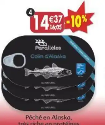 Maximo | Lot de 3 boîtes de colin. d'Alaska au naturel offre