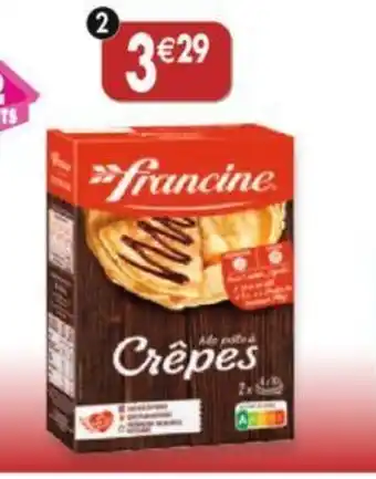 Maximo Préparation pour 20 crêpes Francine -2 sachets-380g offre