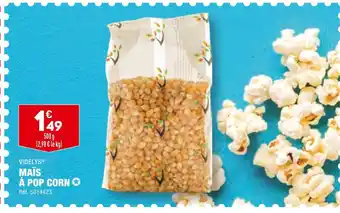 ALDI VIDELYS MAÏS À POP CORN offre