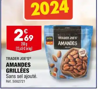 ALDI TRADER JOE’S AMANDES GRILLÉES offre