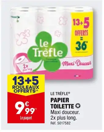 ALDI LE TRÈFLE PAPIER TOILETTE offre