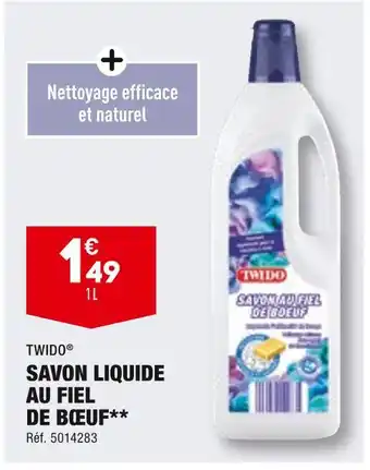 TWIDO SAVON LIQUIDE AU FIEL DE BĆUF