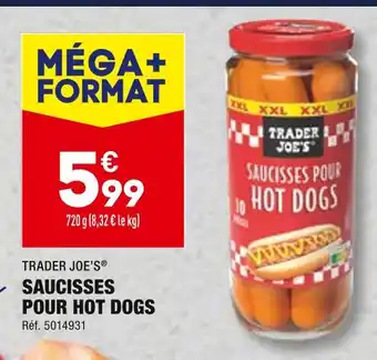 ALDI TRADER JOE’S SAUCISSES POUR HOT DOGS offre