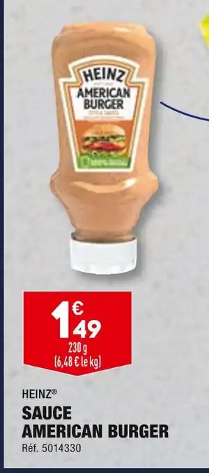 ALDI HEINZ SAUCE AMERICAN BURGER offre