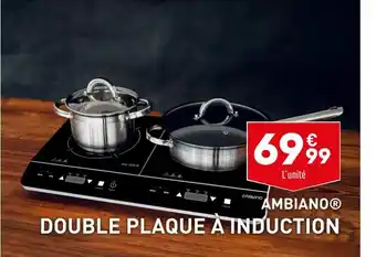 ALDI AMBIANO DOUBLE PLAQUE À INDUCTION offre