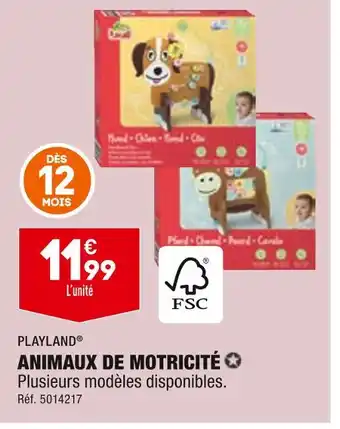 ALDI PLAYLAND ANIMAUX DE MOTRICITÉ offre