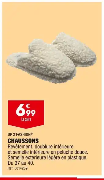 ALDI UP 2 FASHION CHAUSSONS offre