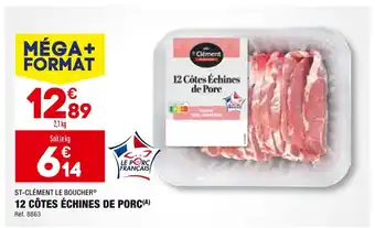 ALDI ST-CLÉMENT LE BOUCHER 12 CÔTES ÉCHINES DE PORC offre