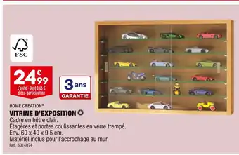 ALDI HOME CREATION VITRINE D’EXPOSITION offre