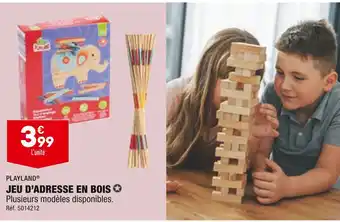 ALDI PLAYLAND JEU D’ADRESSE EN BOIS offre