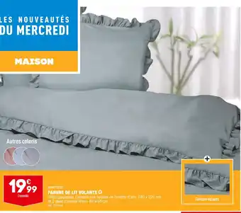 ALDI NOVITESSE PARURE DE LIT VOLANTS offre