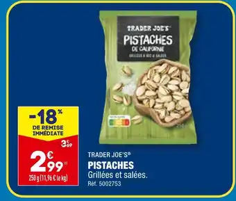 ALDI TRADER JOE’S PISTACHES offre