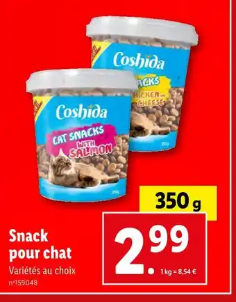 Lidl Coshida Snack pour chat offre