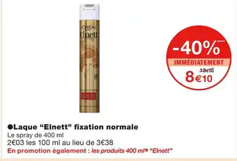 Monoprix Elnett Laque fixation normale offre