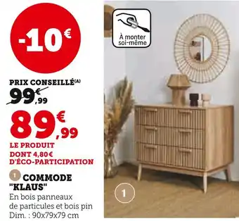 Super U KLAUS COMMODE offre