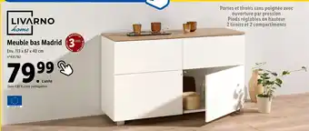 Lidl LIVARNO Meuble bas Madrid offre