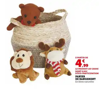 Super U PANIER DE RANGEMENT offre