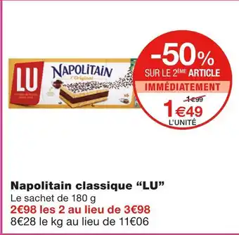 Monoprix LU Napolitain classique offre