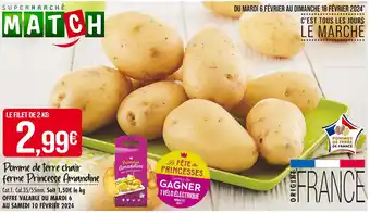 Match Princesse Amandine Pomme de terre chair ferme offre