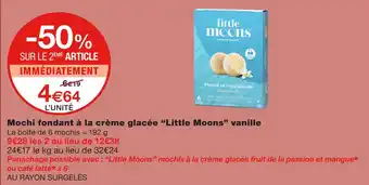Monoprix Little Moons Mochi fondant à la crème glacée vanille offre