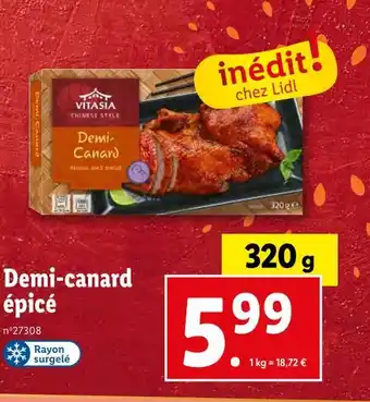 Lidl VITASIA Demi-canard épicé offre
