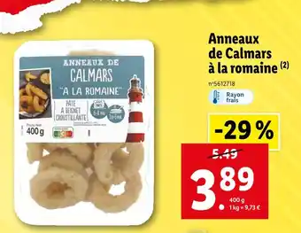 Lidl Anneaux de Calmars à la romaine offre