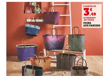 Super U FOIRE AUX PANIERS offre
