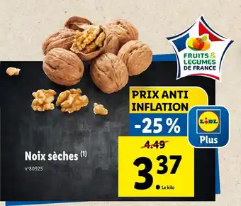 Lidl Noix sèches offre