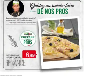 Match PIZZA SAVOYARDE offre