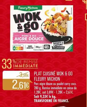 Match FLEURY MICHON PLAT CUISINÉ WOK & GO offre
