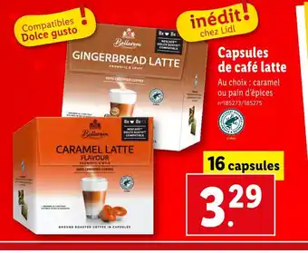 Lidl Bellarom Capsules de café latte offre