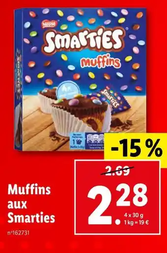 Smarties Muffins aux Smarties