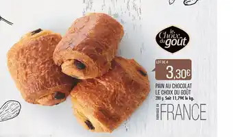Match LE CHOIX DU GOÛT PAIN AU CHOCOLAT offre