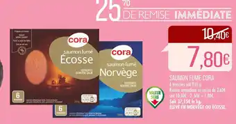 Match CORA SAUMON FUMÉ offre