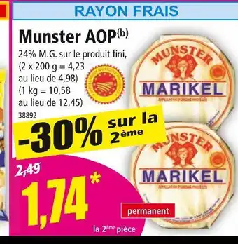 Norma MARIKEL Munster AOP offre