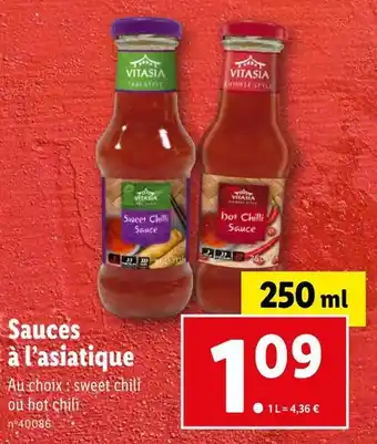 Lidl VITASIA Sauces à l’asiatique offre
