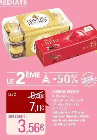 Match FERRERO ROCHER offre