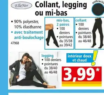 Norma ElleNor Collant, legging ou mi-bas offre