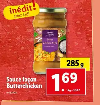 Lidl VITASIA Sauce façon Butterchicken offre
