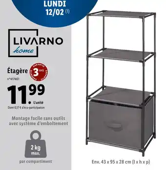 Lidl LIVARNO HOME Étagère offre